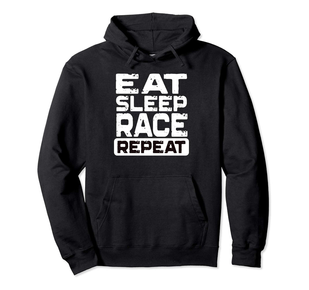 Eat Sleep Race Repeat Hoodie - Custom Art Print for Adults