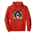 Pumpkin Soccer Bow Happy Halloween Hoodie - Aesthetic Graphic Unisex