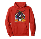 Pumpkin Soccer Bow Happy Halloween Hoodie - Aesthetic Graphic Unisex