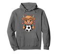 Funny Soccer Heifer Just Who Loves Hoodie - Fun Novelty Design for Adults