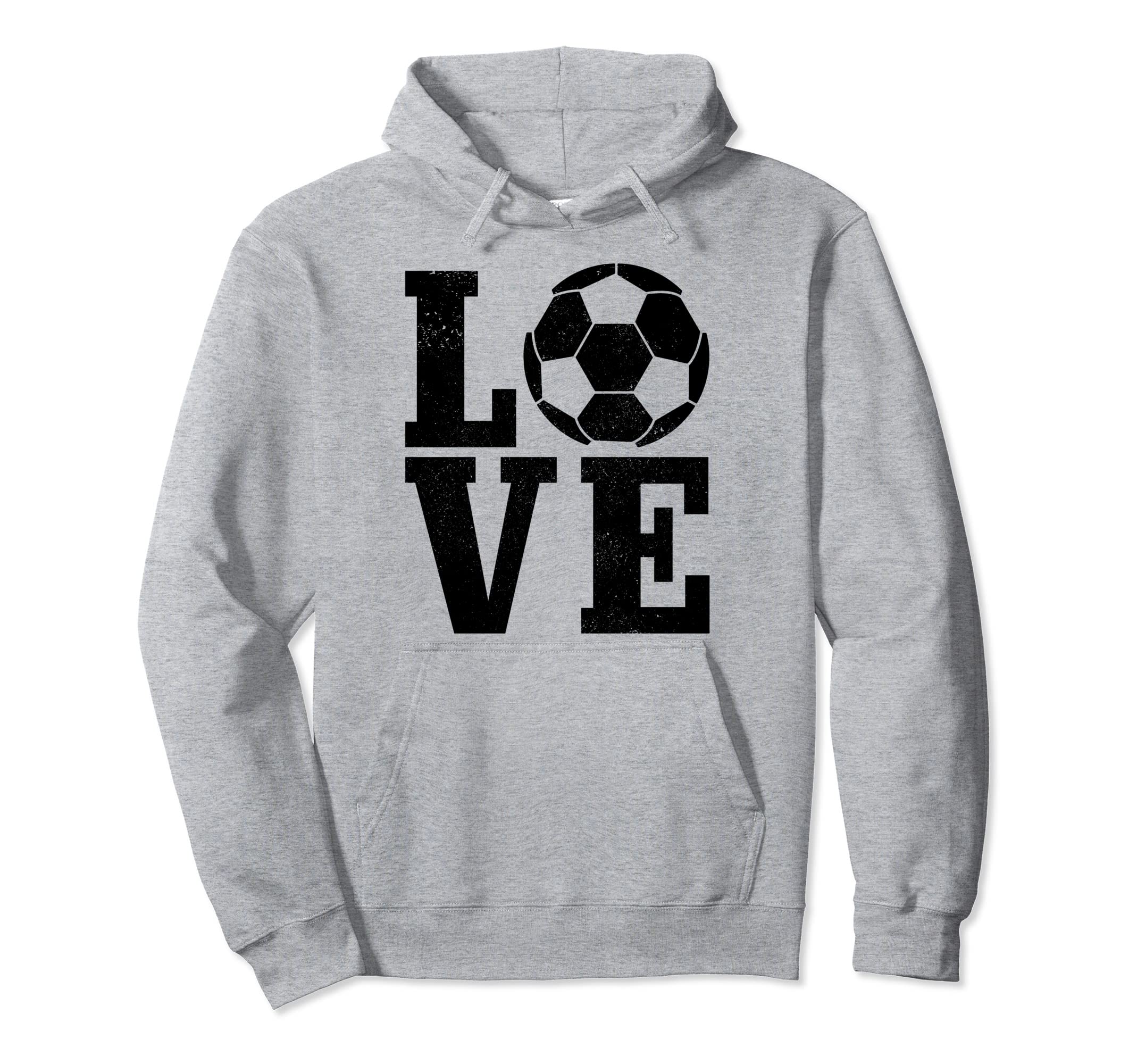 Soccer Player Love Soccer Hoodie - Casual Everyday Wear for Adults