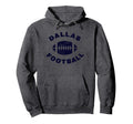 Dallas Distressed Football Sports Hoodie - Minimalist Print Men Women