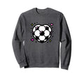 Soccer Ball Heart Mom Fan Casual Sweatshirt - Aesthetic Graphic Unisex
