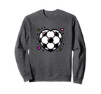 Soccer Ball Heart Mom Fan Casual Sweatshirt - Aesthetic Graphic Unisex