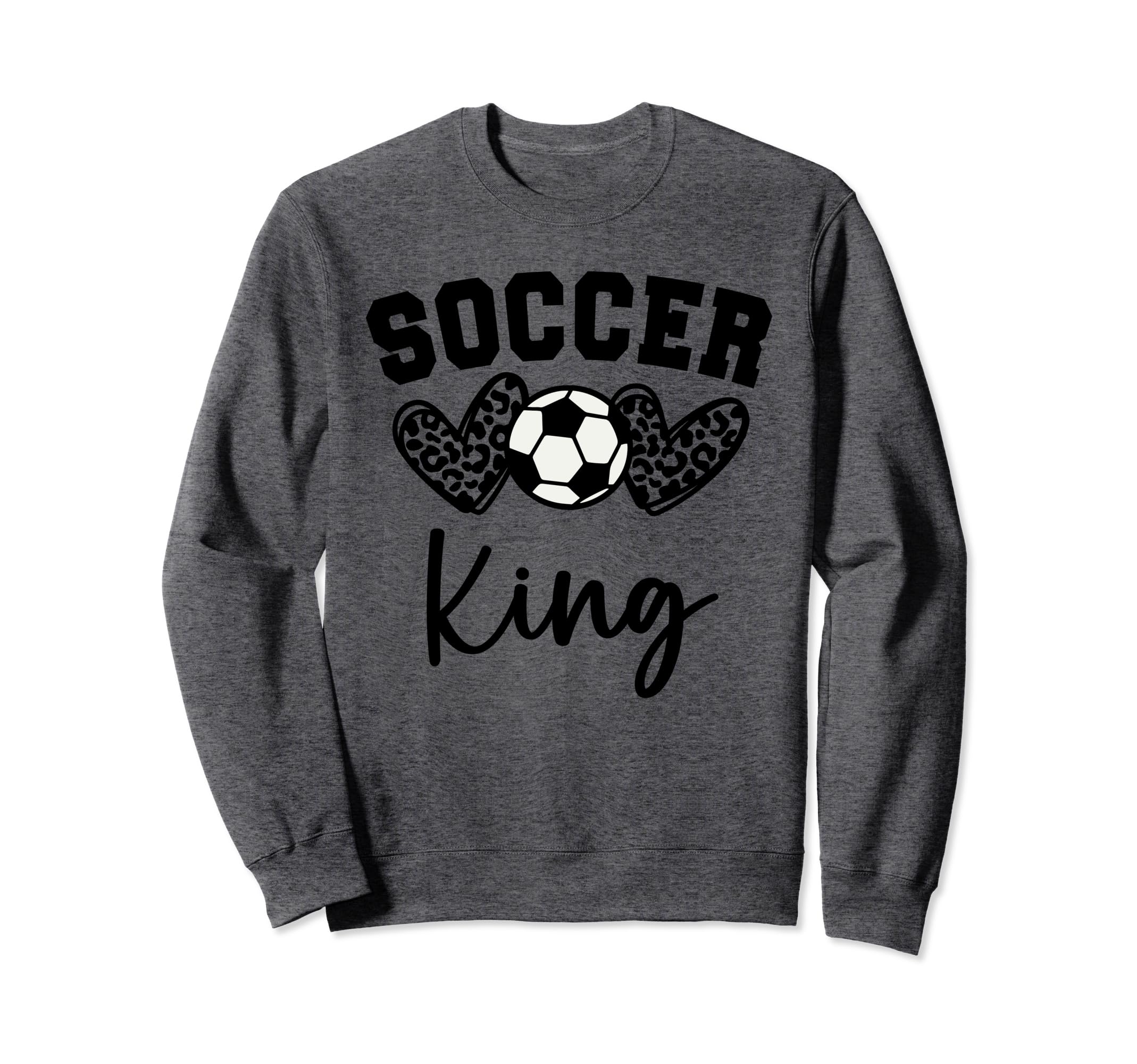 Soccer King Matching Family Soccer Sweatshirt - Custom Art Print for Adults