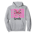 Goals Soccer Coquette Bow Hoodie - Minimalist Print Men Women
