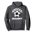 Soccer Grammy Soccer Ball Distressed Hoodie - Streetwear Style Men Women