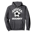 Soccer Grammy Soccer Ball Distressed Hoodie - Streetwear Style Men Women