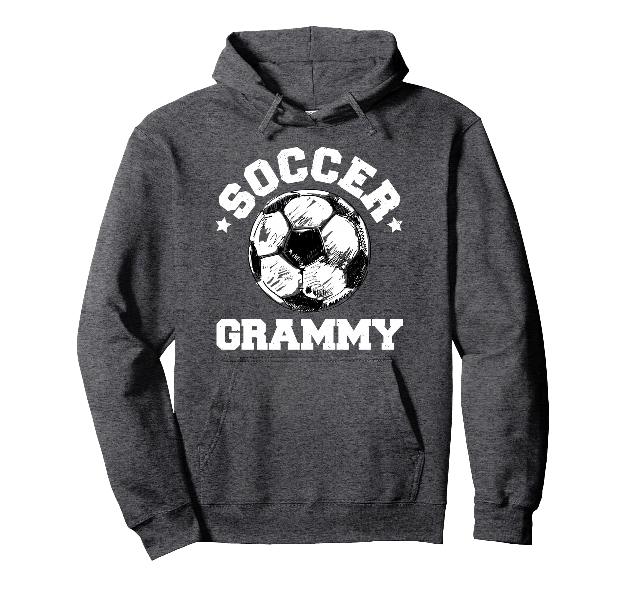 Soccer Grammy Soccer Ball Distressed Hoodie - Streetwear Style Men Women
