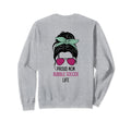 Bubble Soccer Mom Outfit Messy Hair Sweatshirt - Trendy Graphic for Adults