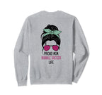 Bubble Soccer Mom Outfit Messy Hair Sweatshirt - Trendy Graphic for Adults