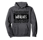 Wildcats Team Mascot School Spirit Game Hoodie - Aesthetic Graphic Unisex