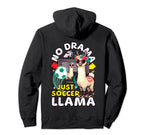 Soccer Llamas Soccer Player Hoodie - Aesthetic Graphic for Adults