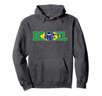 Brasil Costume Brazilian Flag Funny Hoodie - Streetwear Style Men Women