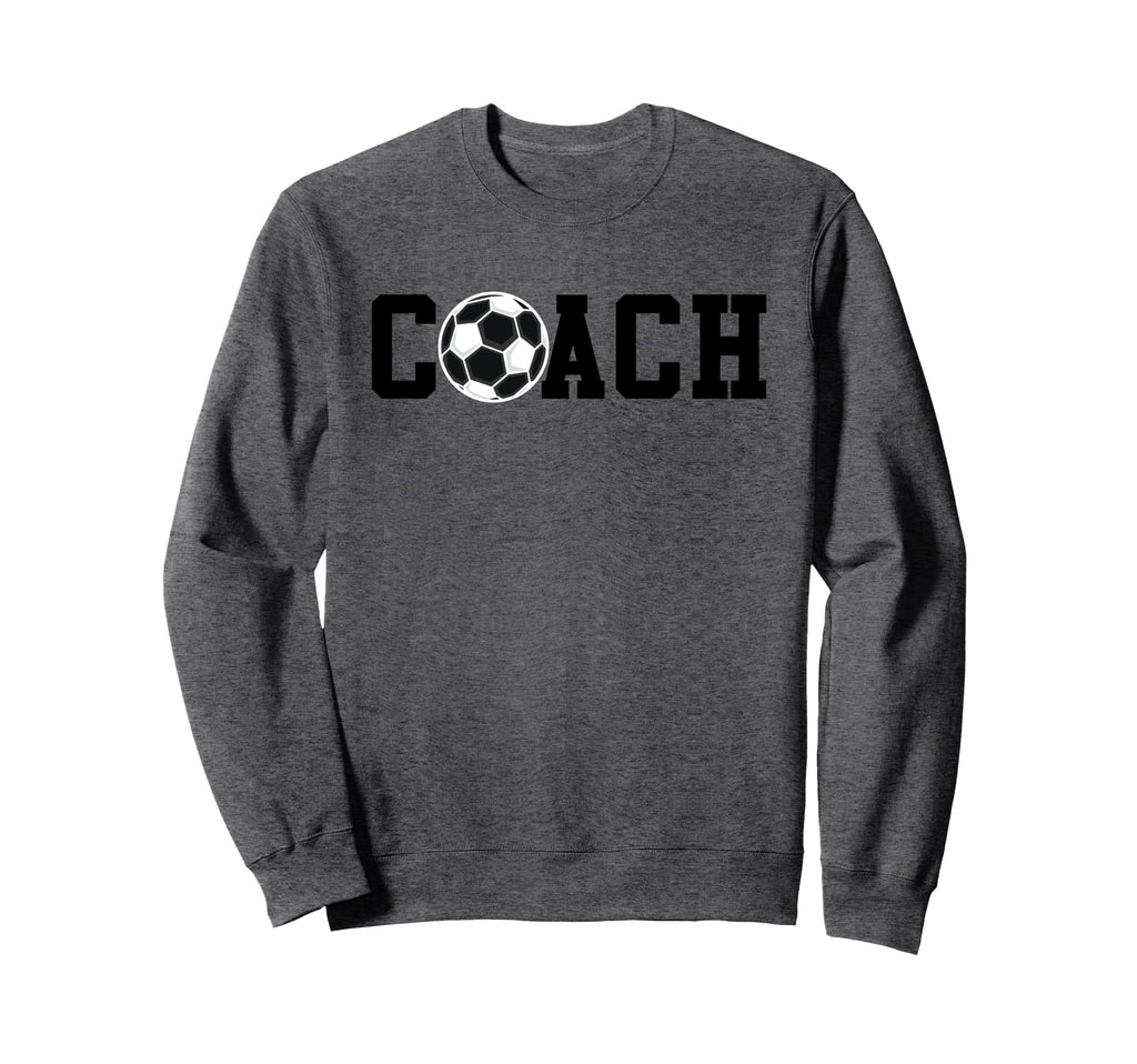 Soccer Coach Funny Football Sweatshirt - Minimalist Print for Adults