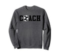 Soccer Coach Funny Football Sweatshirt - Minimalist Print for Adults