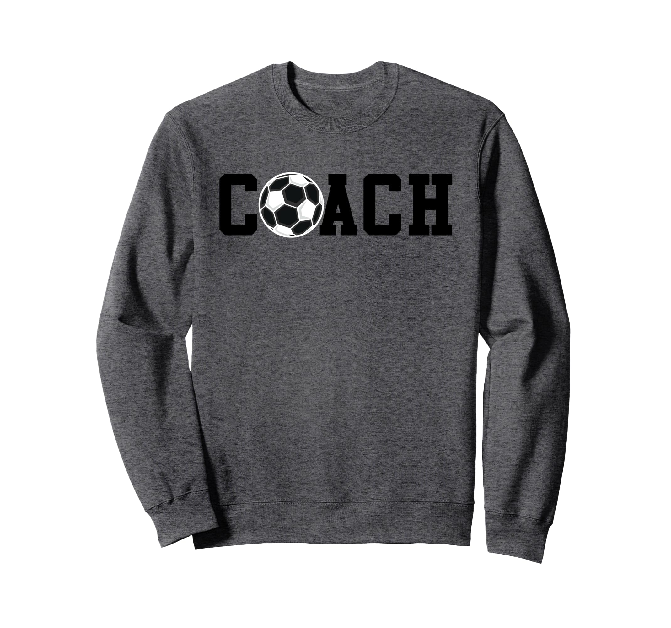 Soccer Coach Funny Football Sweatshirt - Minimalist Print for Adults