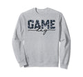 Game Day Spirit Blue Floral Sports Sweatshirt - Novelty Apparel Men Women
