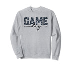 Game Day Spirit Blue Floral Sports Sweatshirt - Novelty Apparel Men Women