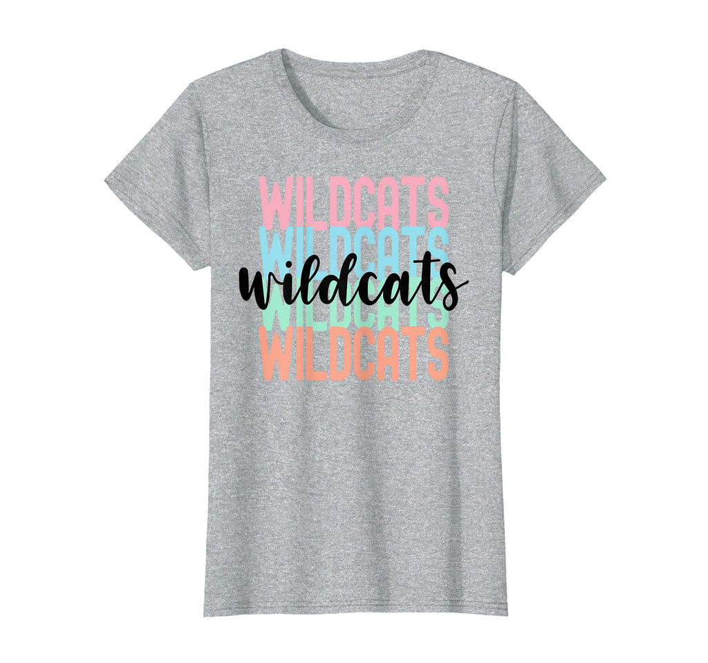 Wildcats Team Mascot School Spirit T-Shirt - Unique Graphic for Adults