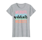 Wildcats Team Mascot School Spirit T-Shirt - Unique Graphic for Adults
