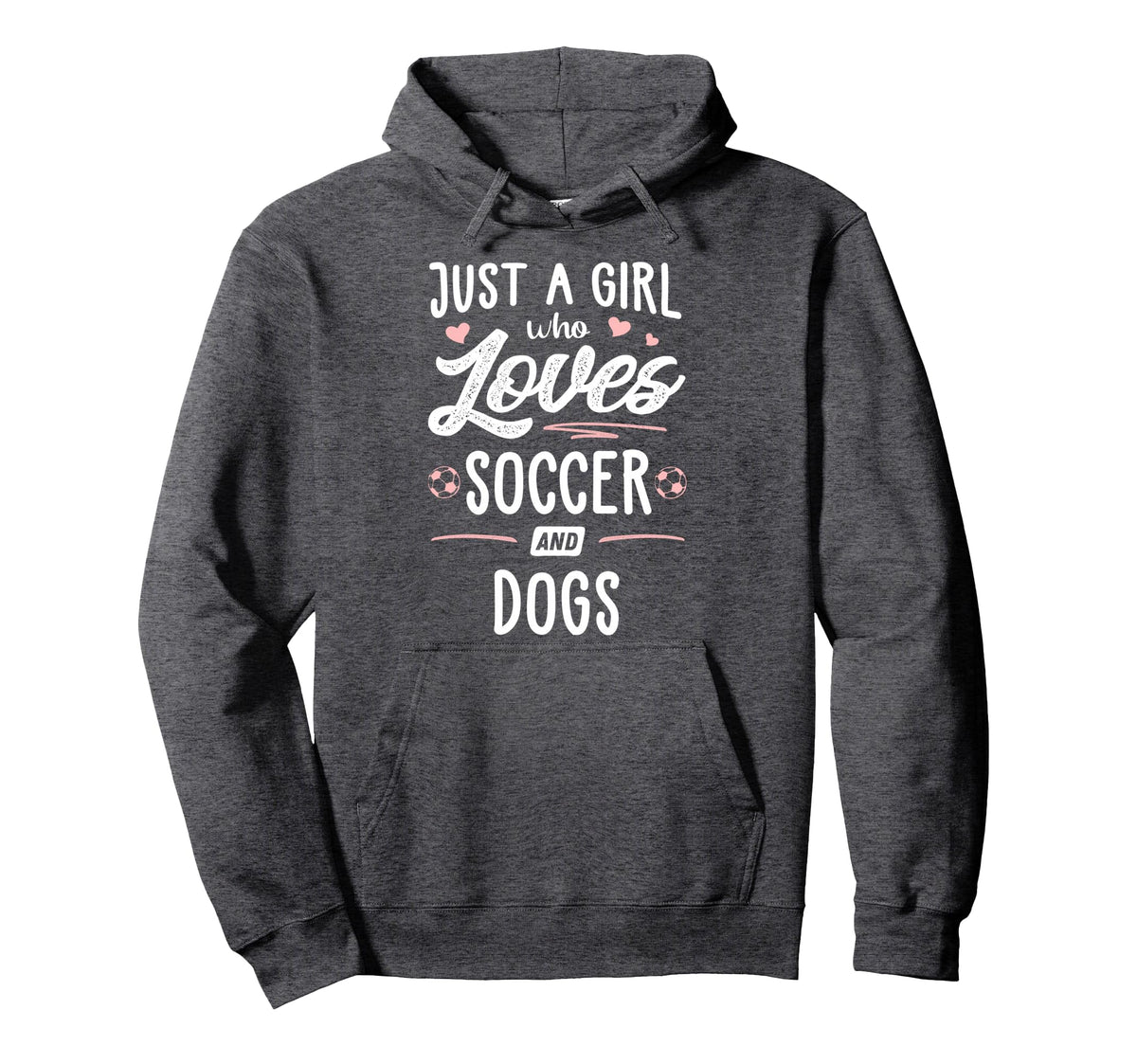 Just Who Loves Soccer And Dogs Gift Hoodie - Custom Art Print for Adults
