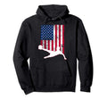 Soccer And U S American Flag Soccer Hoodie - Streetwear Style Men Women