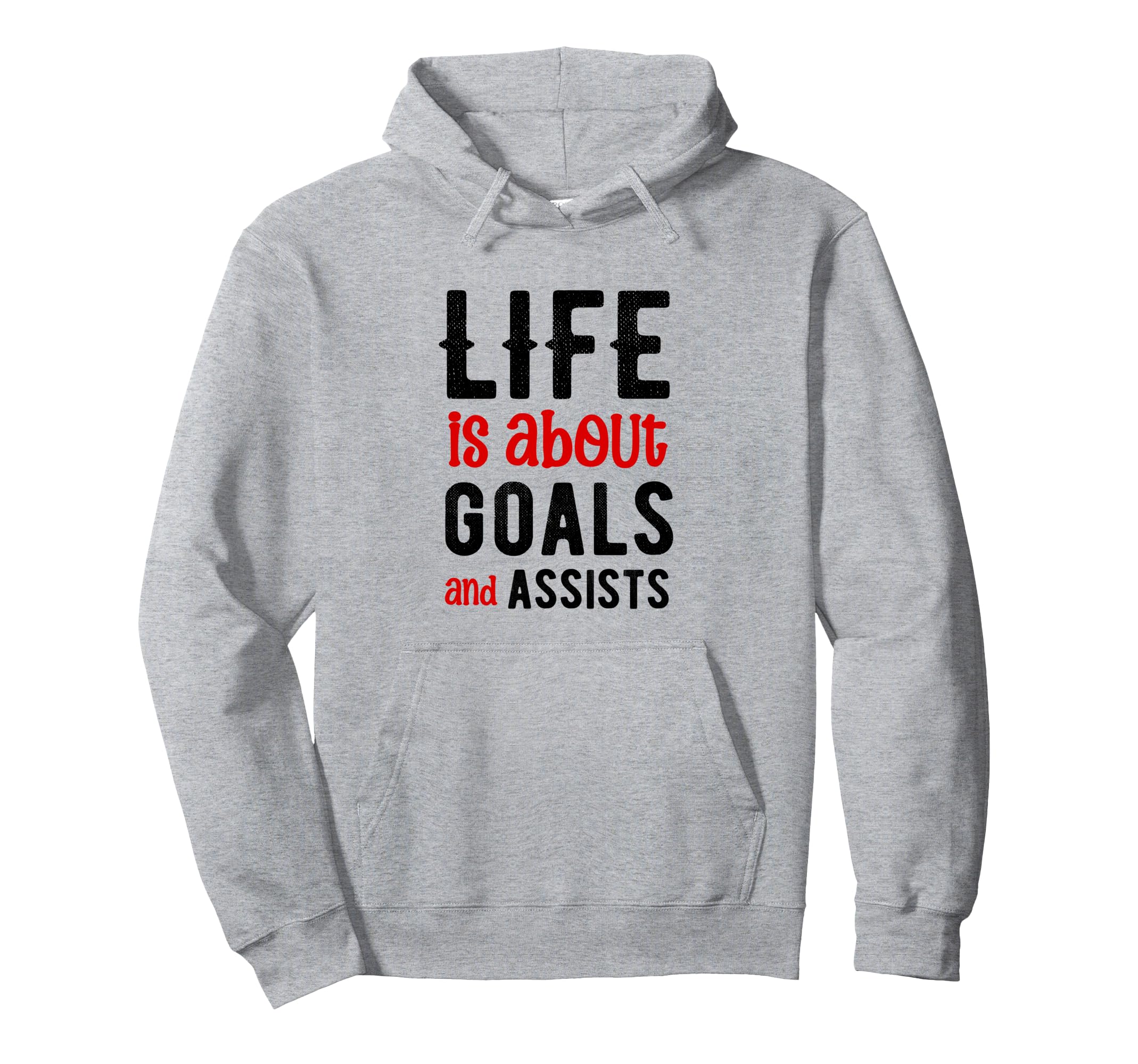 Football Soccer Life Is About Goals Hoodie - Fun Novelty Design for Adults