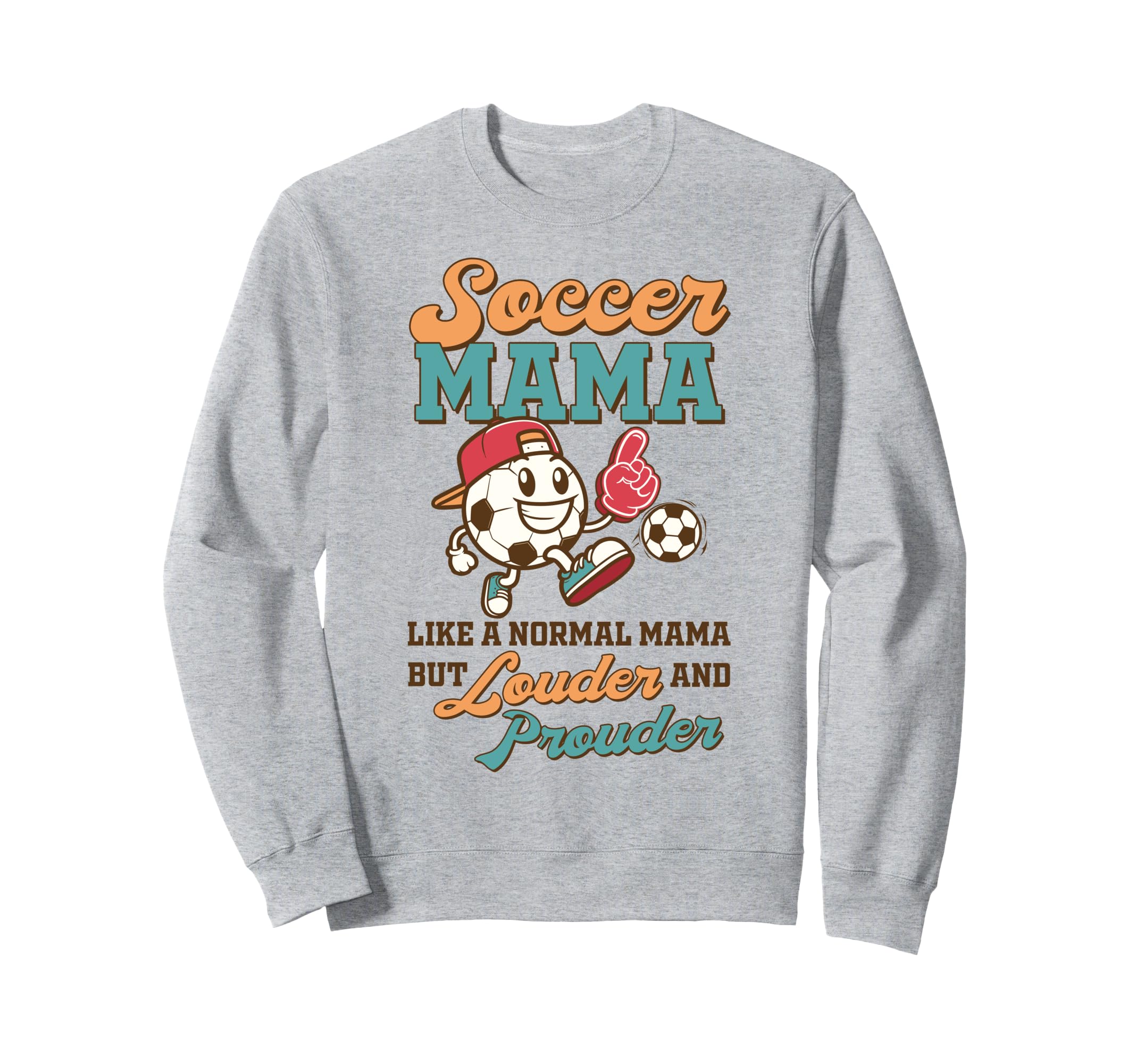 Soccer Mom Game Day Vibes Soccer Sweatshirt - Unique Graphic for Adults