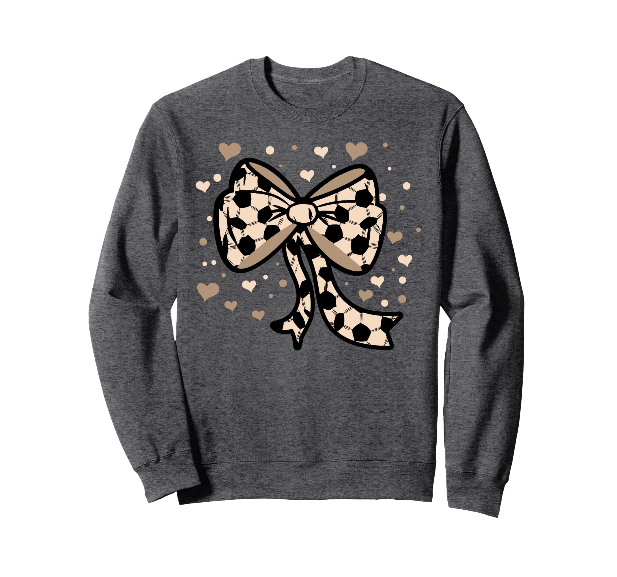 Soccer Ball Coquette Bow Game Day Sweatshirt - Custom Art Print for Adults