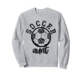 Soccer Aunt Leopard Cheetah Trendy Sweatshirt - Custom Art Print Men Women