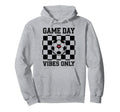 Groovy Soccer Soccer Game Day Vibes Only Hoodie - Unique Graphic Unisex