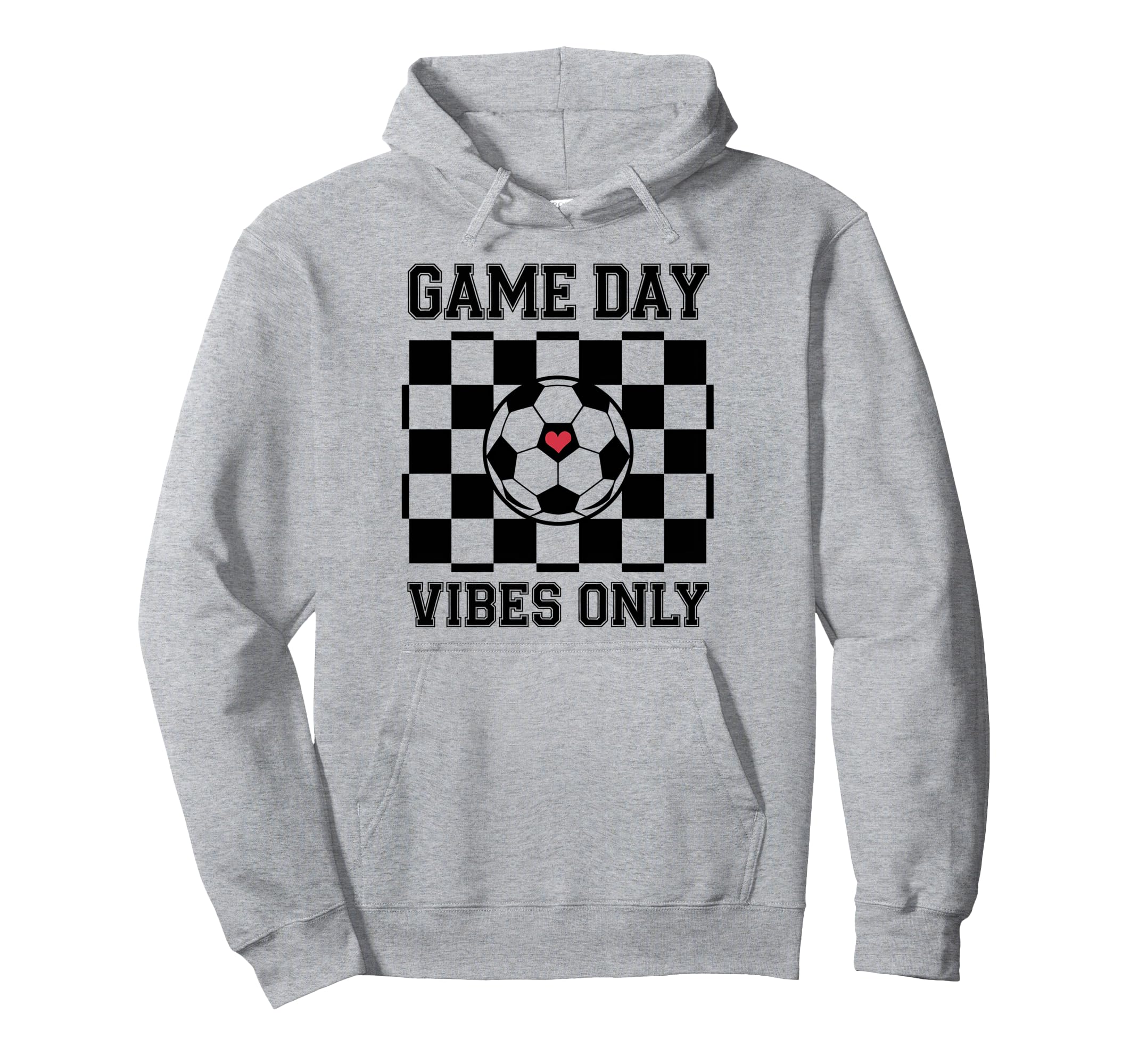 Groovy Soccer Soccer Game Day Vibes Only Hoodie - Unique Graphic Unisex