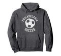 Philadelphia Soccer Distressed 90S Hoodie - Trendy Graphic Unisex