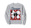 Soccer Mama Bow Soccer Mom Mommy Sweatshirt - Aesthetic Graphic Men Women