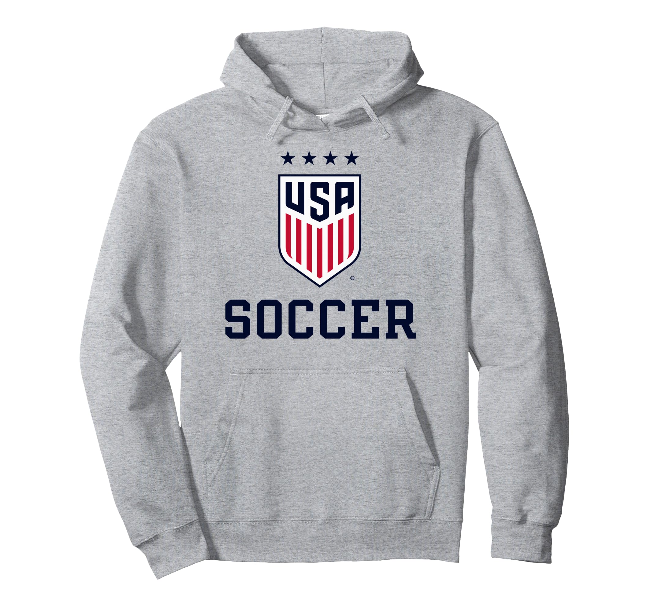 United States Soccer Icon Gray Uswnt Hoodie - Fun Novelty Design Men Women