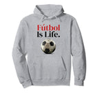 F Tbol Is Life Soccer Fans Related Hoodie - Trendy Graphic for Adults