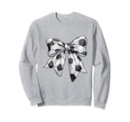 Coquette Bow Soccer Ball Mom Life Sweatshirt - Unique Graphic for Adults