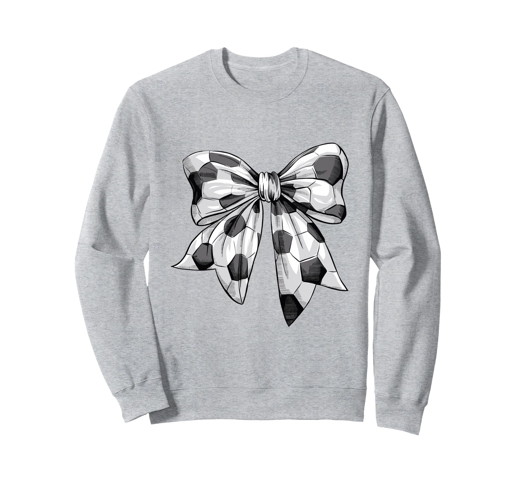 Coquette Bow Soccer Ball Mom Life Sweatshirt - Unique Graphic for Adults