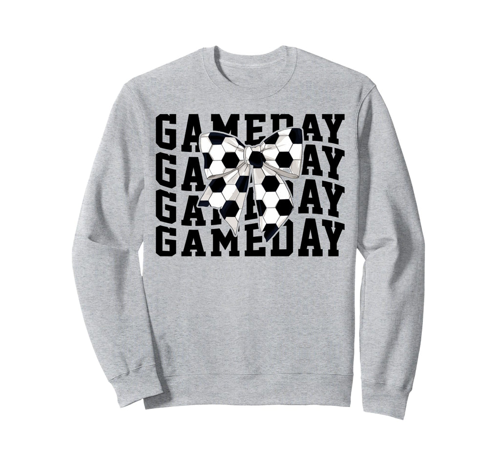 Game Day Soccer Lover Trendy Coquette Sweatshirt - Graphic Print Unisex