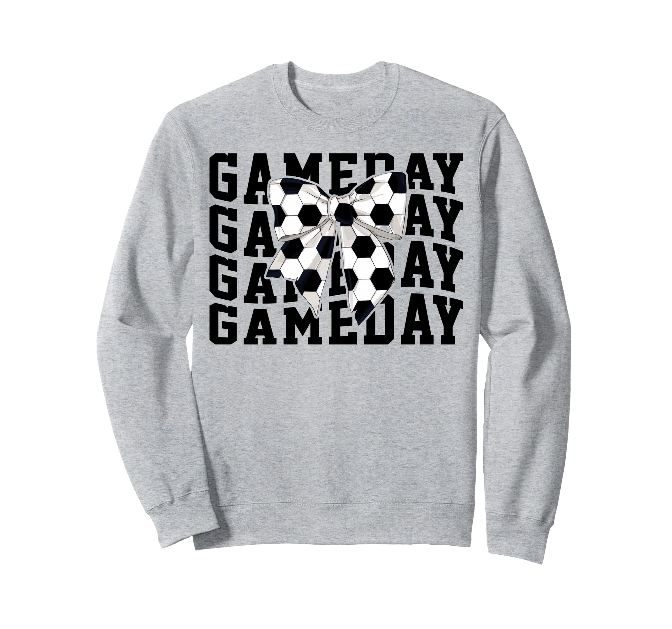 Game Day Soccer Lover Trendy Coquette Sweatshirt - Graphic Print Unisex