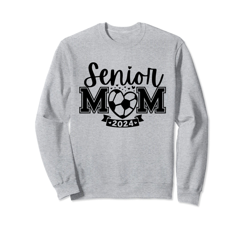 Senior Soccer Mom Class 2024 Player Sweatshirt - Trendy Graphic for Adults