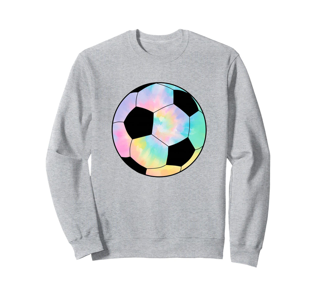 Tie Dye Soccer Player Coach Fan Sweatshirt - Unique Graphic for Adults