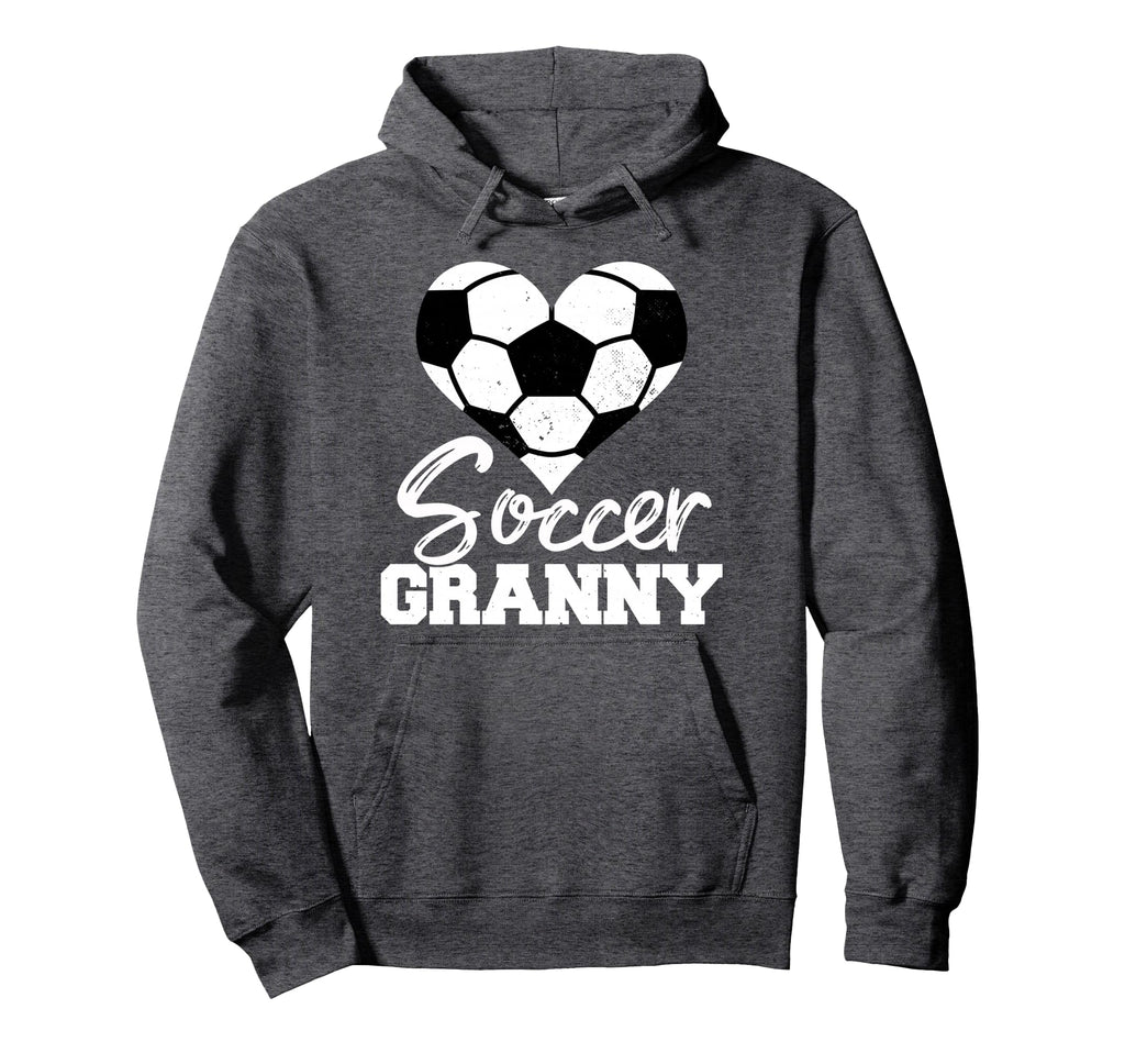 Soccer Granny Heart Funny Heartfelt Hoodie - Aesthetic Graphic for Adults