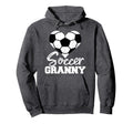Soccer Granny Heart Funny Heartfelt Hoodie - Aesthetic Graphic for Adults