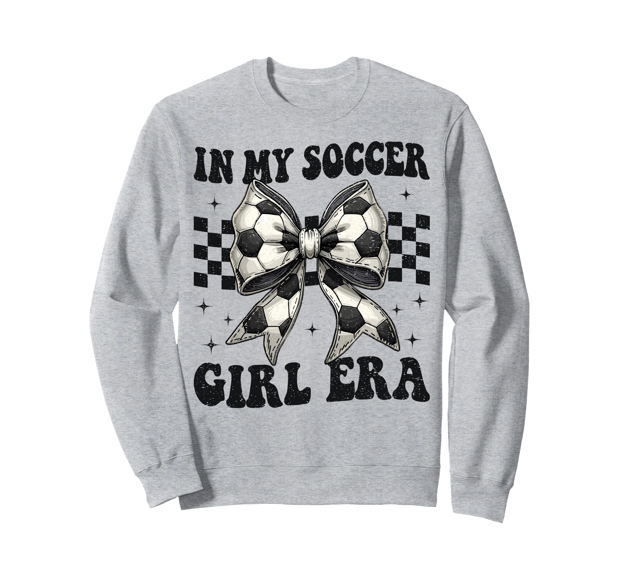 My Soccer Era Coquette Bow Soccer Sweatshirt - Novelty Apparel for Adults
