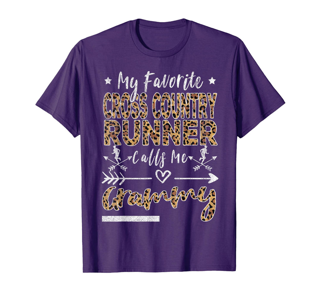 My Favorite Cross Country Runner Calls Me T-Shirt - Graphic Print Unisex