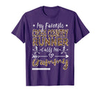 My Favorite Cross Country Runner Calls Me T-Shirt - Graphic Print Unisex