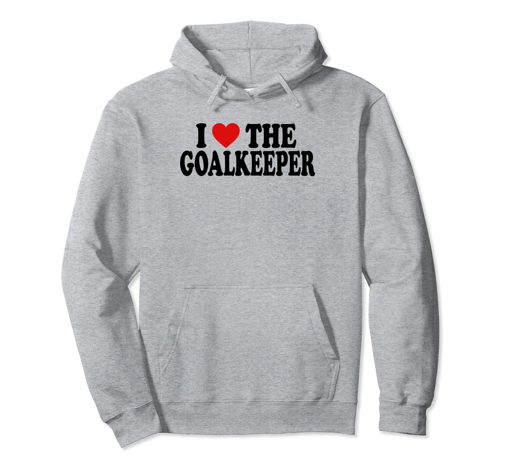 I Heart Love Goalkeeper Hoodie - Minimalist Print for Adults