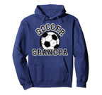 Soccer Ball Distressed Trending Grandpa Hoodie - Aesthetic Graphic Unisex